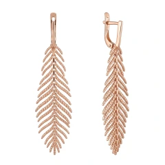Серьги из красного золота