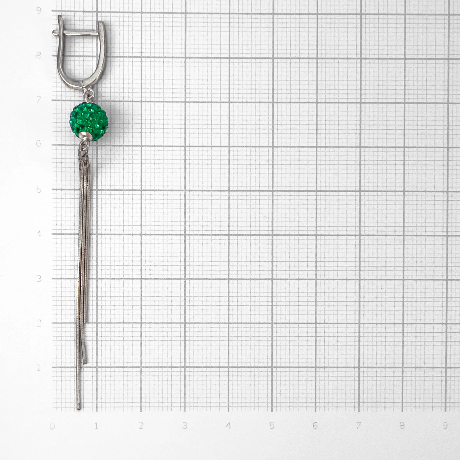 Серьги из серебра с кристаллами Swarovski
