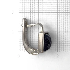 Серьги из серебра с авантюрином