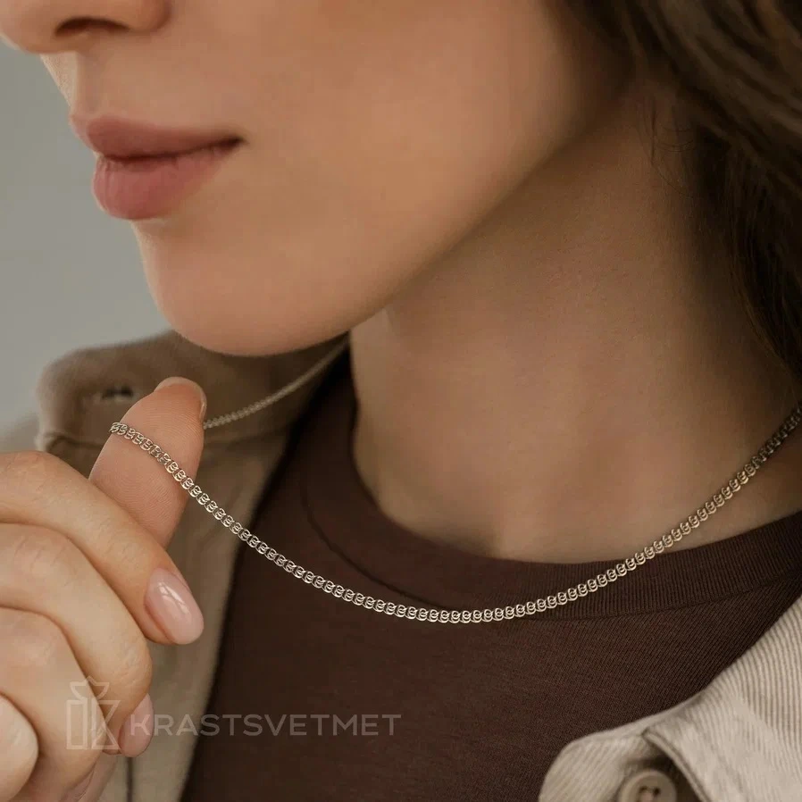 Цепь из серебра 925, плетение «Love»