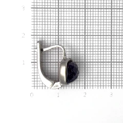Серьги из серебра с авантюрином