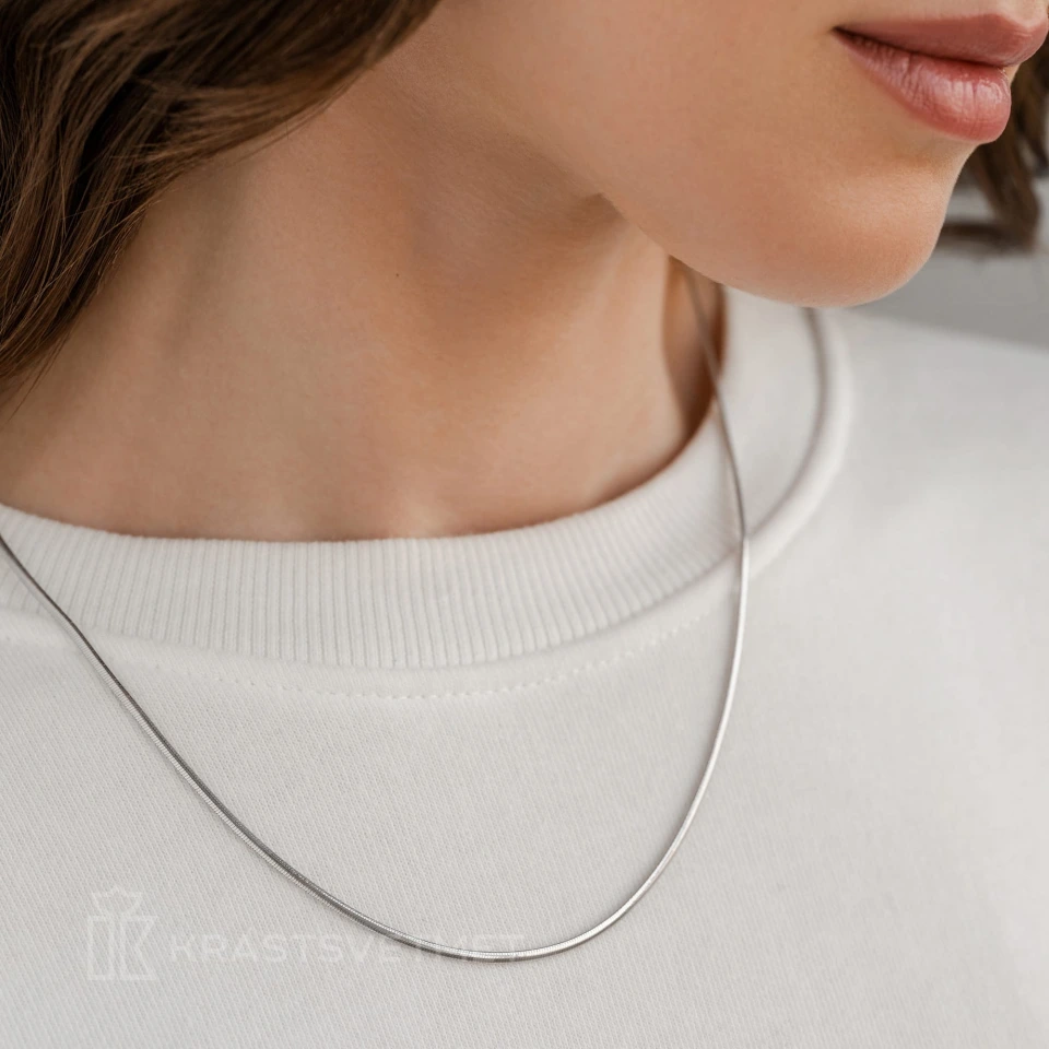 Цепь из серебра 925, плетение «Снейк»