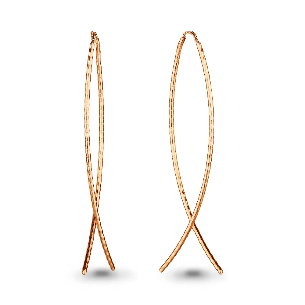 Серьги из красного золота