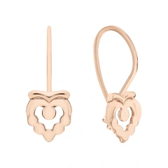Серьги из красного золота 585 пробы