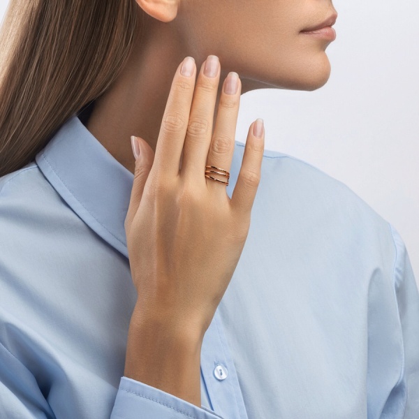 Кольцо из красного золота