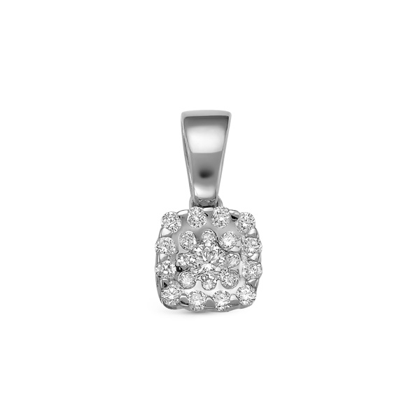 Подвеска из белого золота с бриллиантами