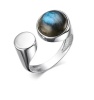 Кольцо из серебра с лабрадоритом