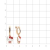 Серьги «Hello Kitty» из красного золота 585 пробы с эмалью