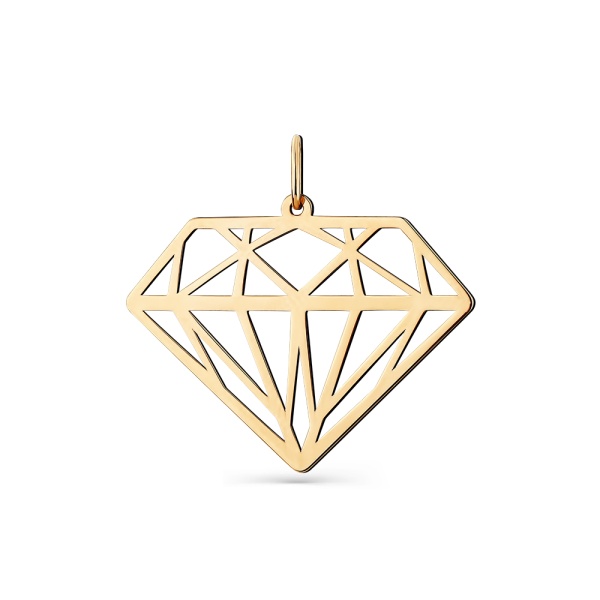 Подвеска из красного золота 585 пробы