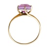 Кольцо из красного золота с аметистом
