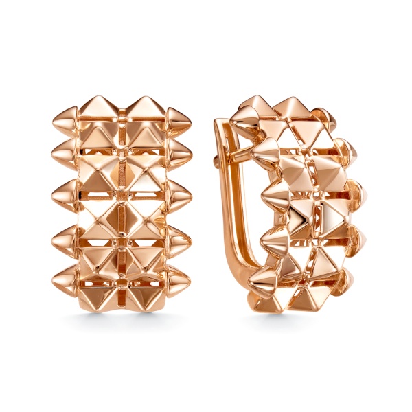 Серьги из красного золота