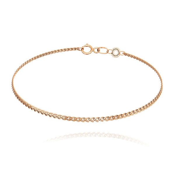 Браслет из красного золота, плетение «Нонна»