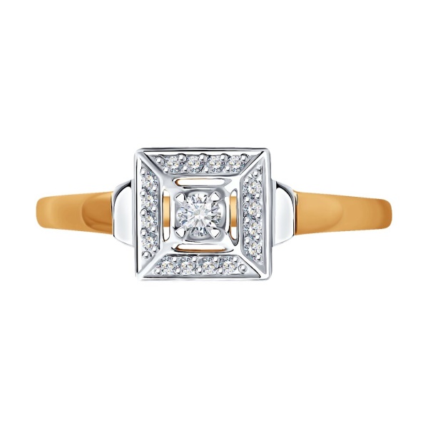 Кольцо из золота с бриллиантами