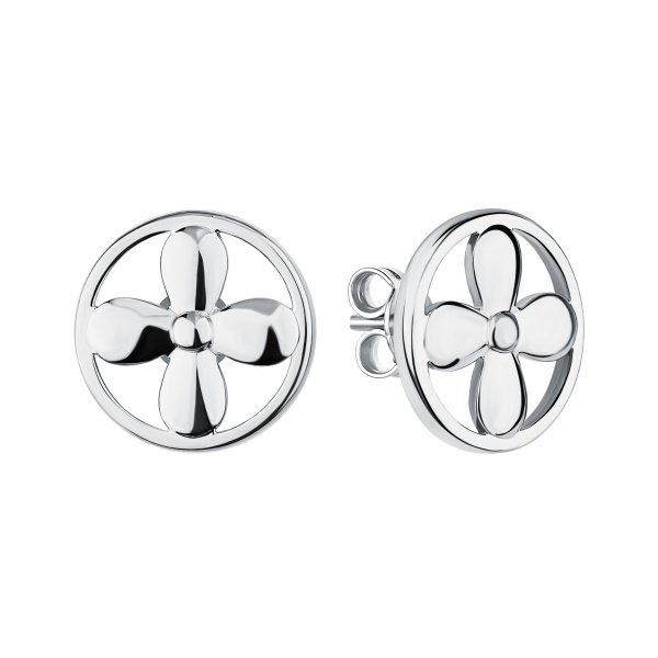 Серьги пусеты из серебра