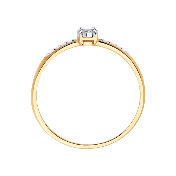 Кольцо из золота с бриллиантом