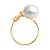 Кольцо из красного золота с жемчугом