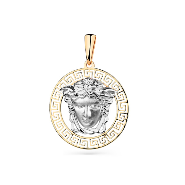 Подвеска из комбинированного золота 585 пробы