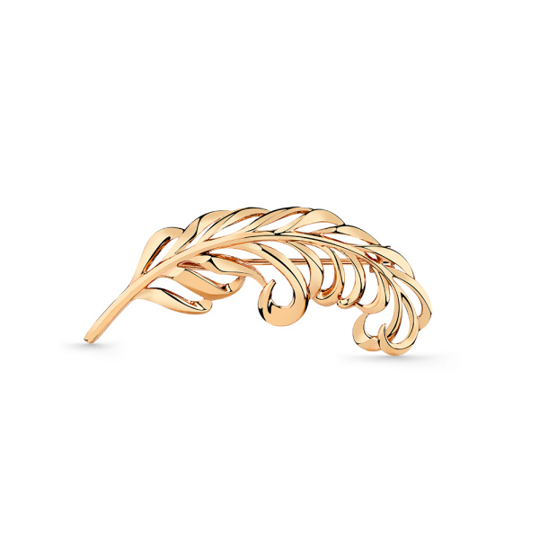 Брошь из красного золота