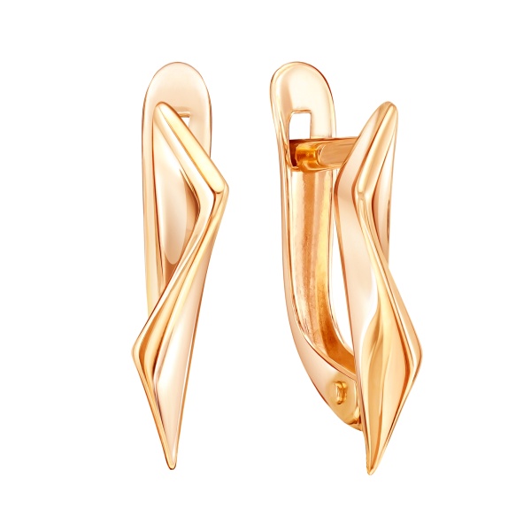 Серьги из красного золота