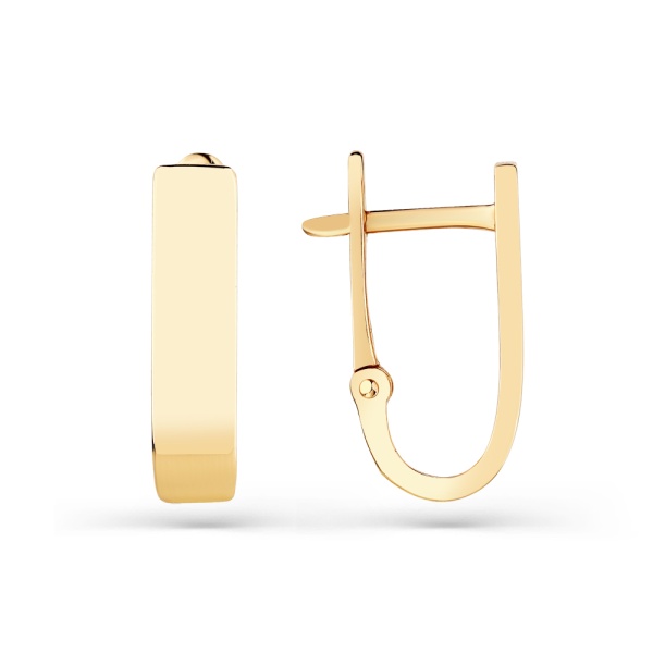 Серьги из красного золота 585 пробы