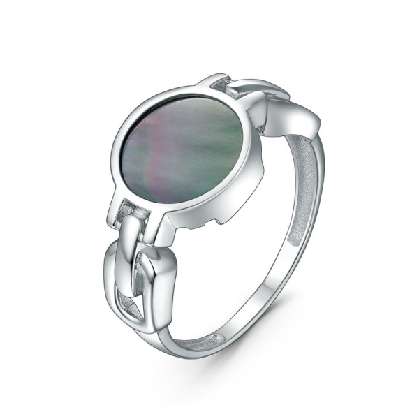 Кольцо из серебра с перламутром