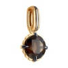 Подвеска из красного золота с раухтопазом