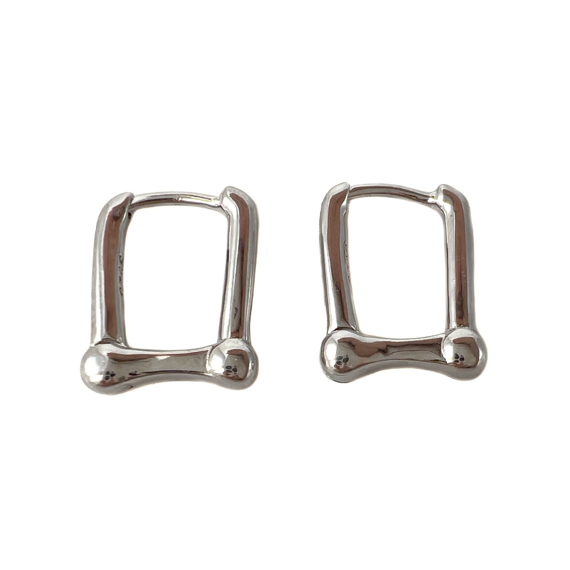 Серьги конго из серебра