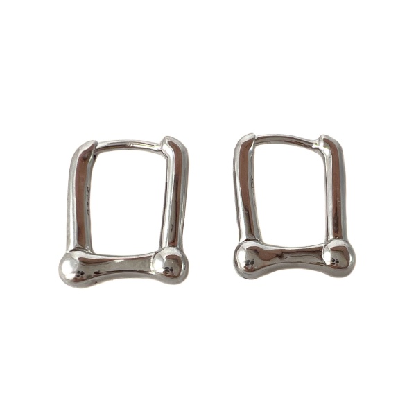 Серьги конго из серебра