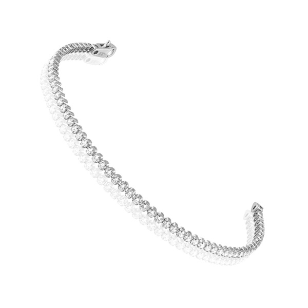 Браслет из белого золота с фианитами