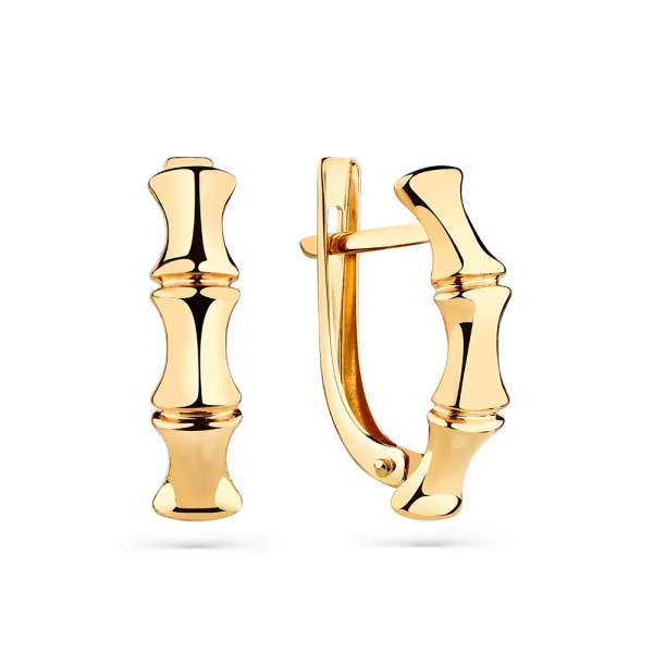 Серьги из красного золота 585 пробы