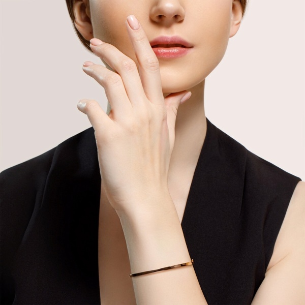 Браслет из позолоченного серебра с фианитами