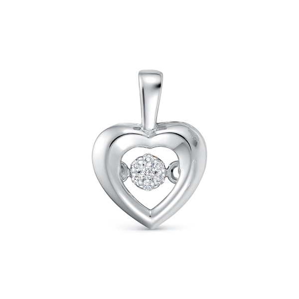 Подвеска из белого золота с бриллиантами