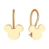 Серьги «Микки Маус» из красного золота 585 пробы