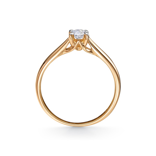 Кольцо из золота с бриллиантом