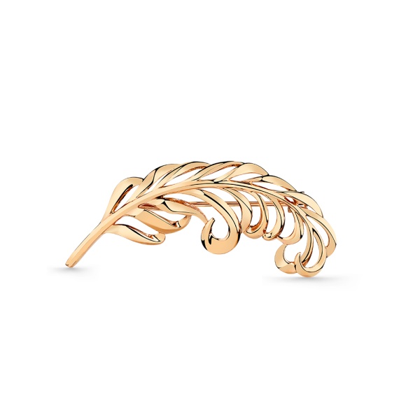 Брошь из красного золота