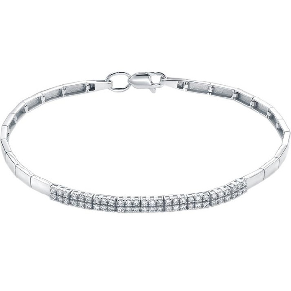 Браслет из белого золота с бриллиантами