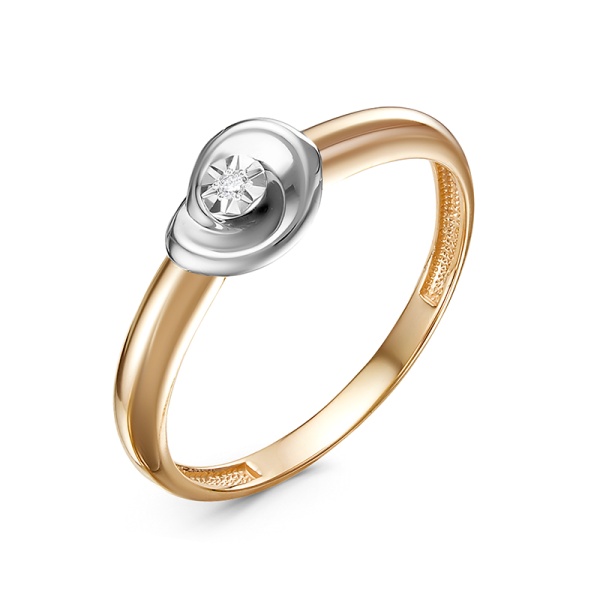 Кольцо из золота с бриллиантом