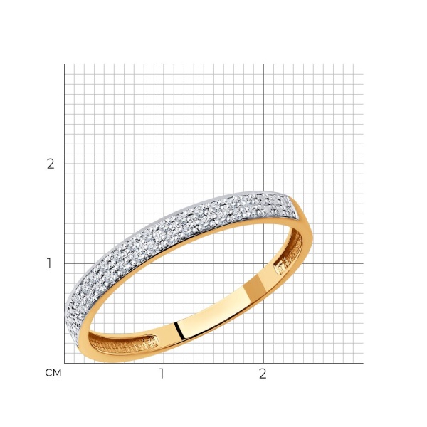 Кольцо из золота с бриллиантами