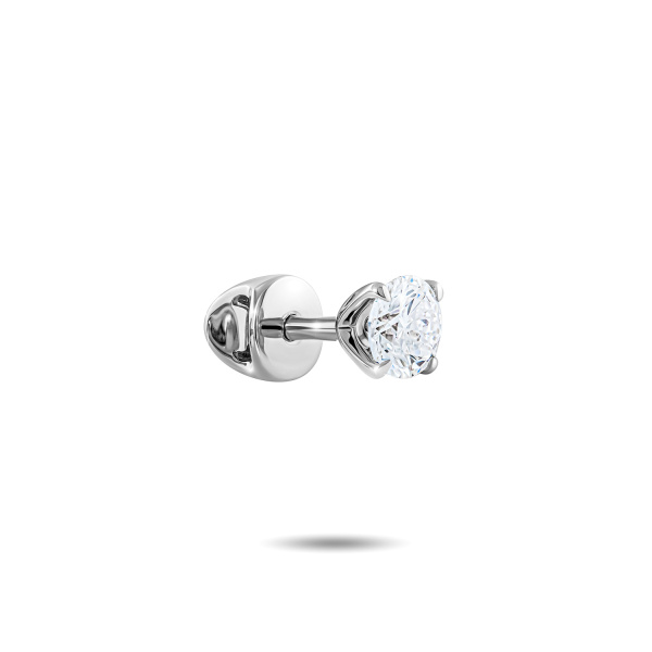 Моносерьга из белого золота с бриллиантом