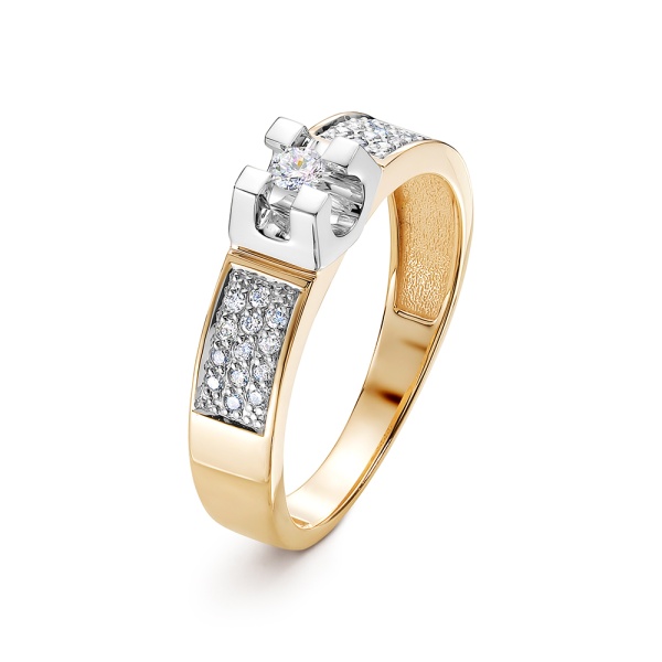 Кольцо из золота с бриллиантами