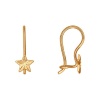 Серьги «Звездочки» из красного золота 585 пробы