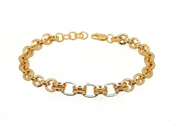 Браслет из комбинированного золота