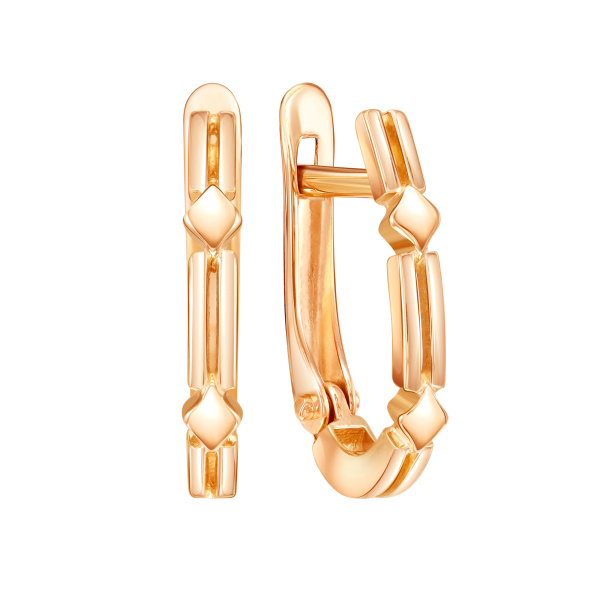 Серьги из красного золота