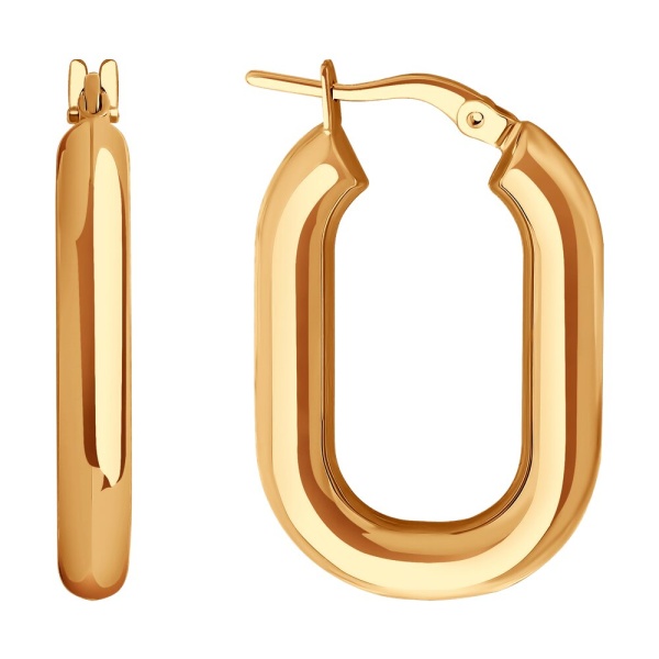 Серьги из красного золота