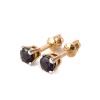 Серьги пусеты из золота с сапфиром