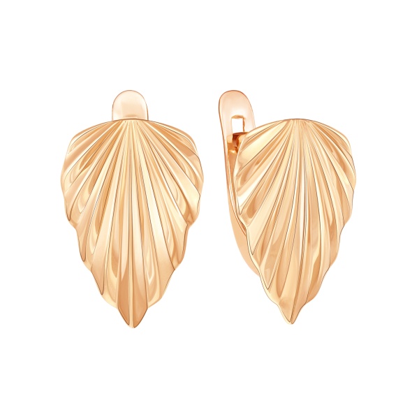 Серьги из красного золота