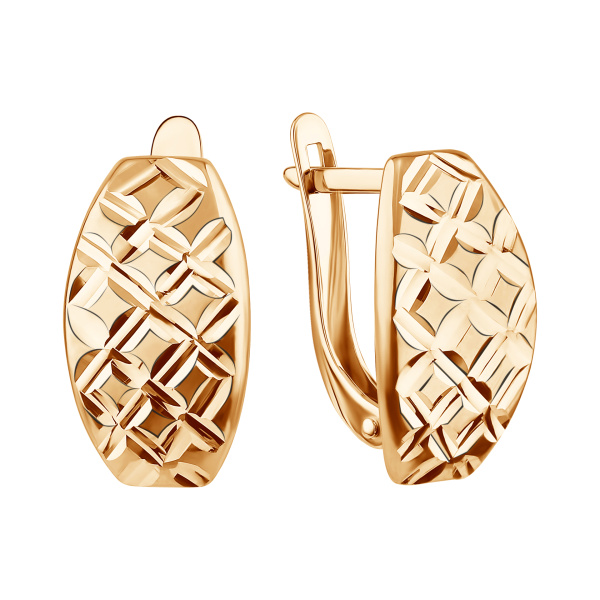Серьги из красного золота