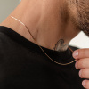 Цепь из красного золота 585, плетение «Снейк»