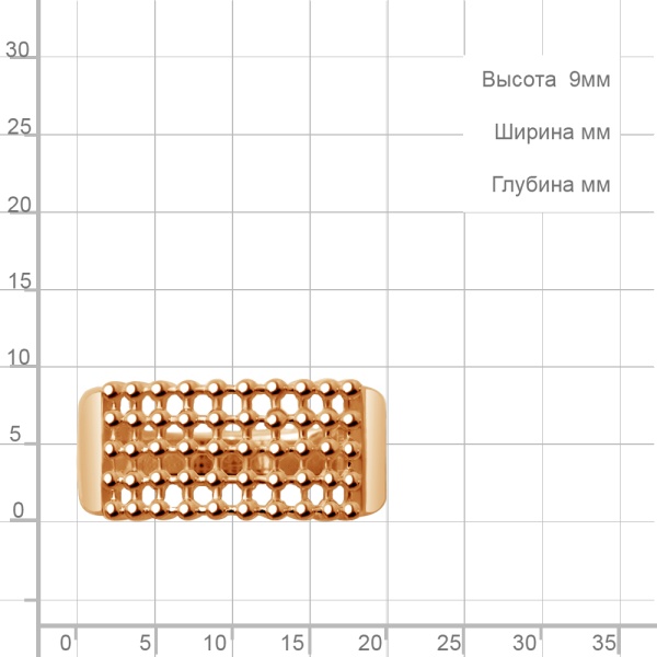 Кольцо из красного золота
