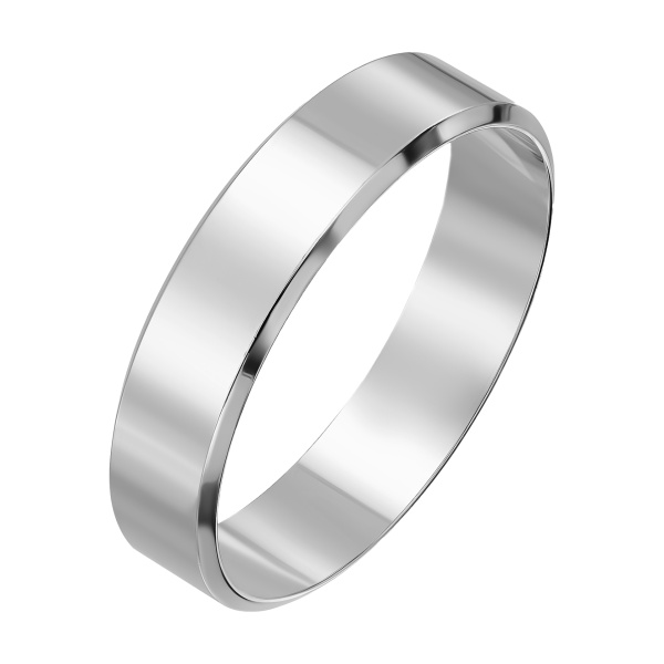 Обручальное кольцо из серебра